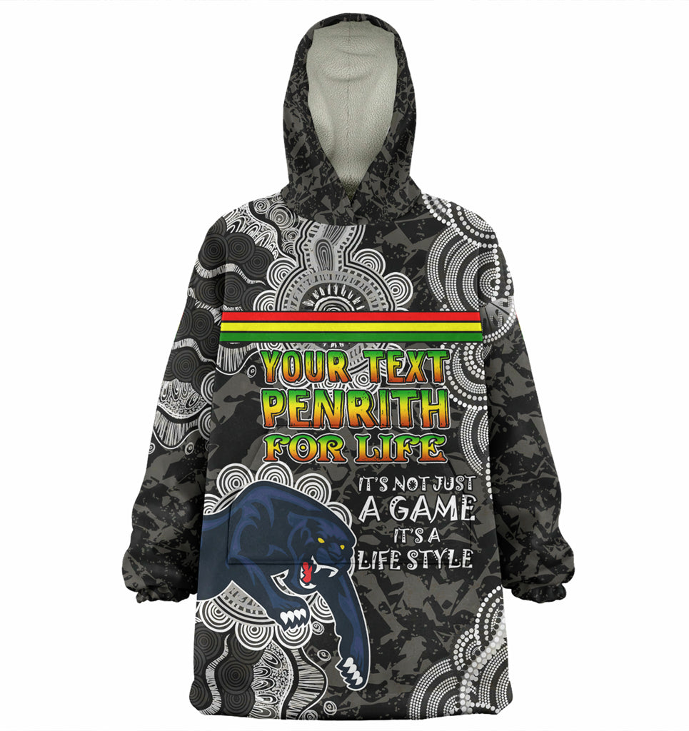 Australia Penrith Custom Wearable Blanket Hoodie - Penrith For Life Wearable Blanket Hoodie - Vibe Hoodie Shop