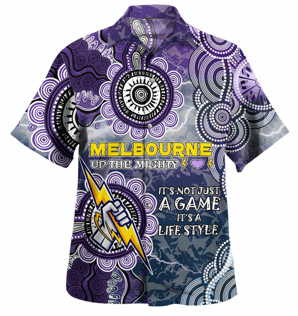 Australia Melbourne Custom Hawaiian Shirt - Up The Mighty Shirt - Vibe Hoodie Shop