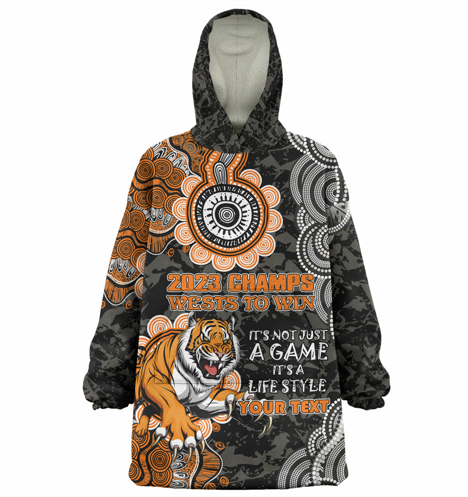 Australia West of Sydney Custom Wearable Blanket Hoodie - Show Your Stripes Wearable Blanket Hoodie - Vibe Hoodie Shop