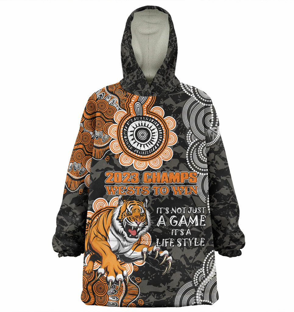 Australia West of Sydney Custom Wearable Blanket Hoodie - Show Your Stripes Wearable Blanket Hoodie - Vibe Hoodie Shop