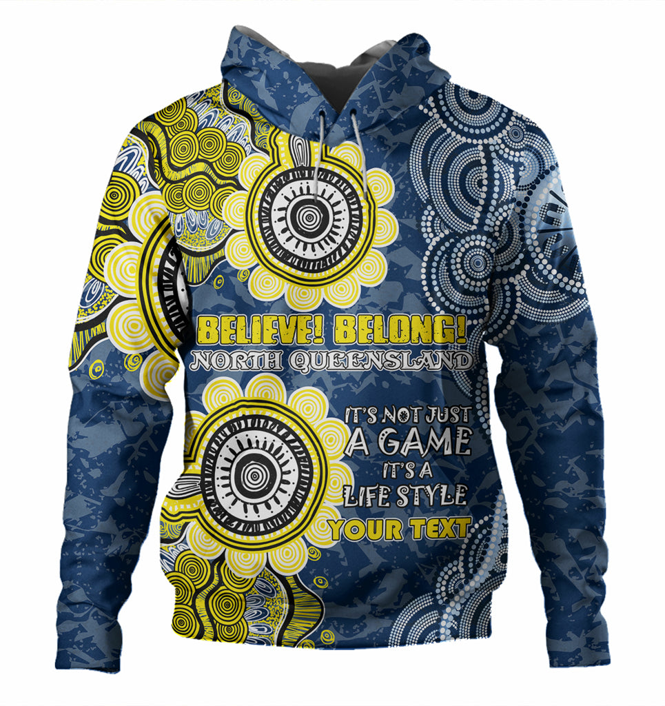 Australia North Queensland Custom Hoodie - Believe! Belong! Hoodie - Vibe Hoodie Shop