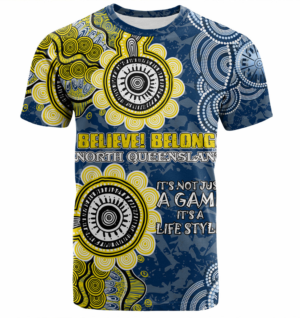 Australia North Queensland Custom T-shirt - Believe! Belong! T-shirt - Vibe Hoodie Shop
