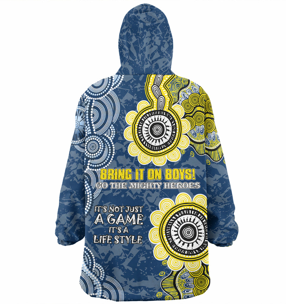 Australia North Queensland Custom Wearable Blanket Hoodie - Believe! Belong! Wearable Blanket Hoodie - Vibe Hoodie Shop