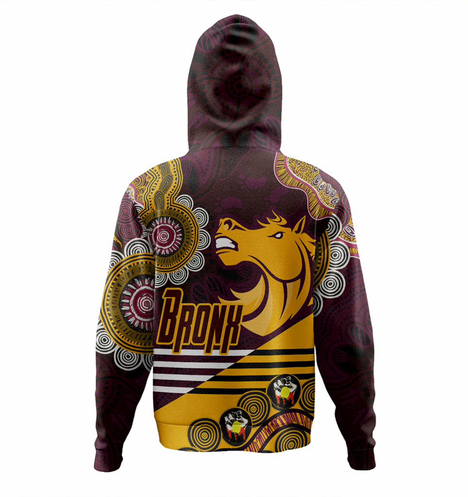 Australia Brisbane Custom Hoodie - Go! Let's go! Up The Mighty Bronx Home Jersey Hoodie - Vibe Hoodie Shop