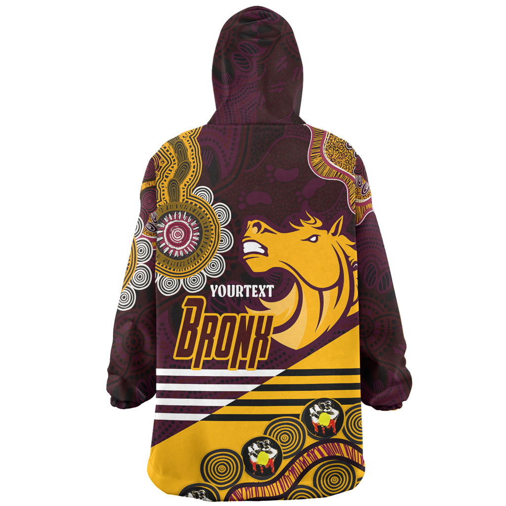 Australia Brisbane Custom Wearable Blanket Hoodie - Go! Let's go! Up The Mighty Bronx Home Jersey Wearable Blanket Hoodie - Vibe Hoodie Shop