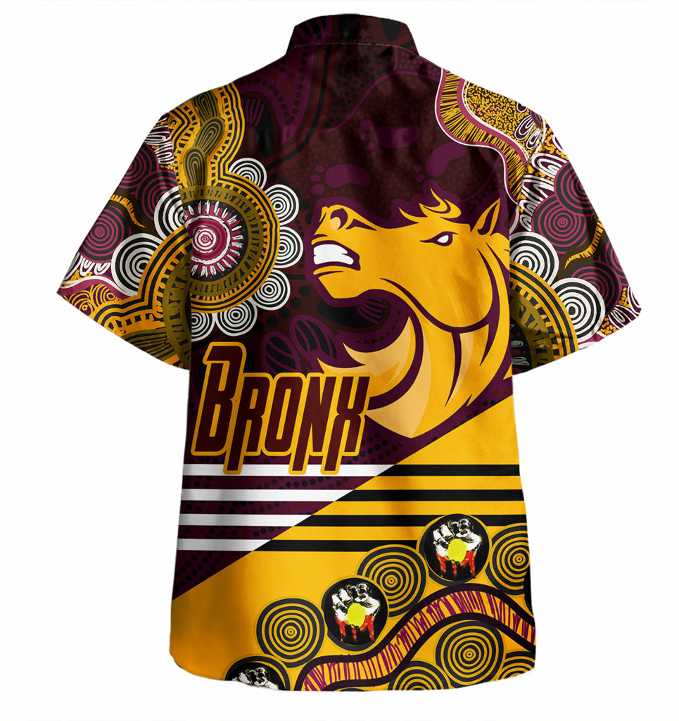 Australia Brisbane Custom Hawaiian Shirt - Go! Let's go! Up The Mighty Bronx Home Jersey Shirt - Vibe Hoodie Shop