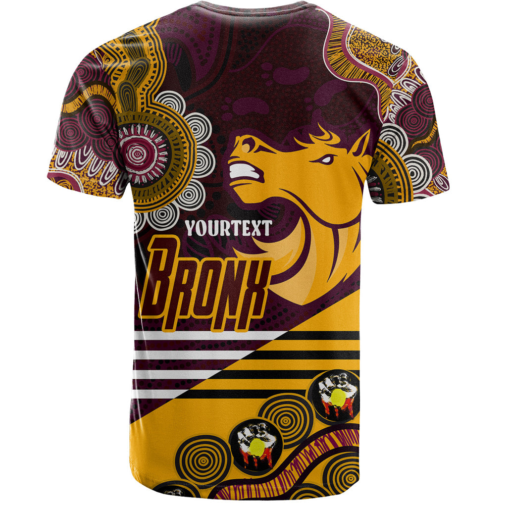 Australia Brisbane Custom T-shirt - Go! Let's go! Up The Mighty Bronx Home Jersey T-shirt - Vibe Hoodie Shop