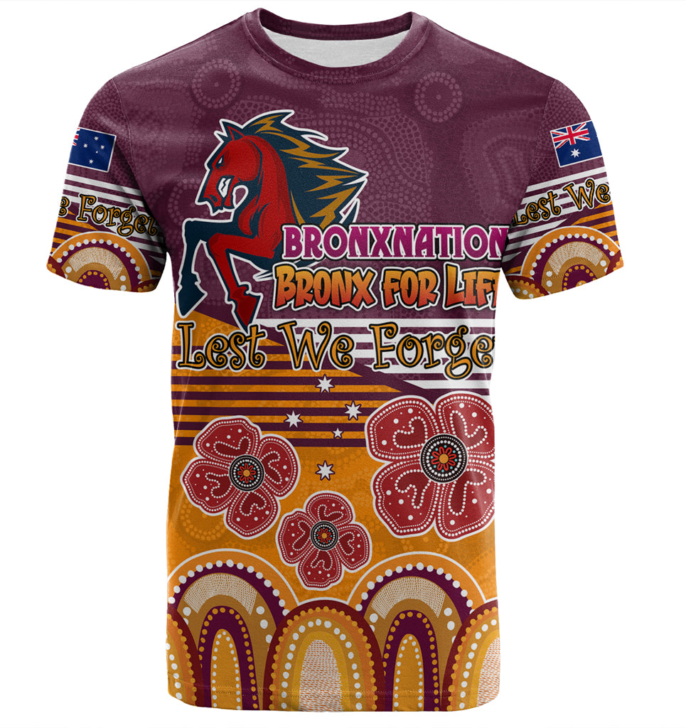 Australia Brisbane City Anzac Custom T-shirt - Anzac Day Bronxnation for Life T-shirt - Vibe Hoodie Shop