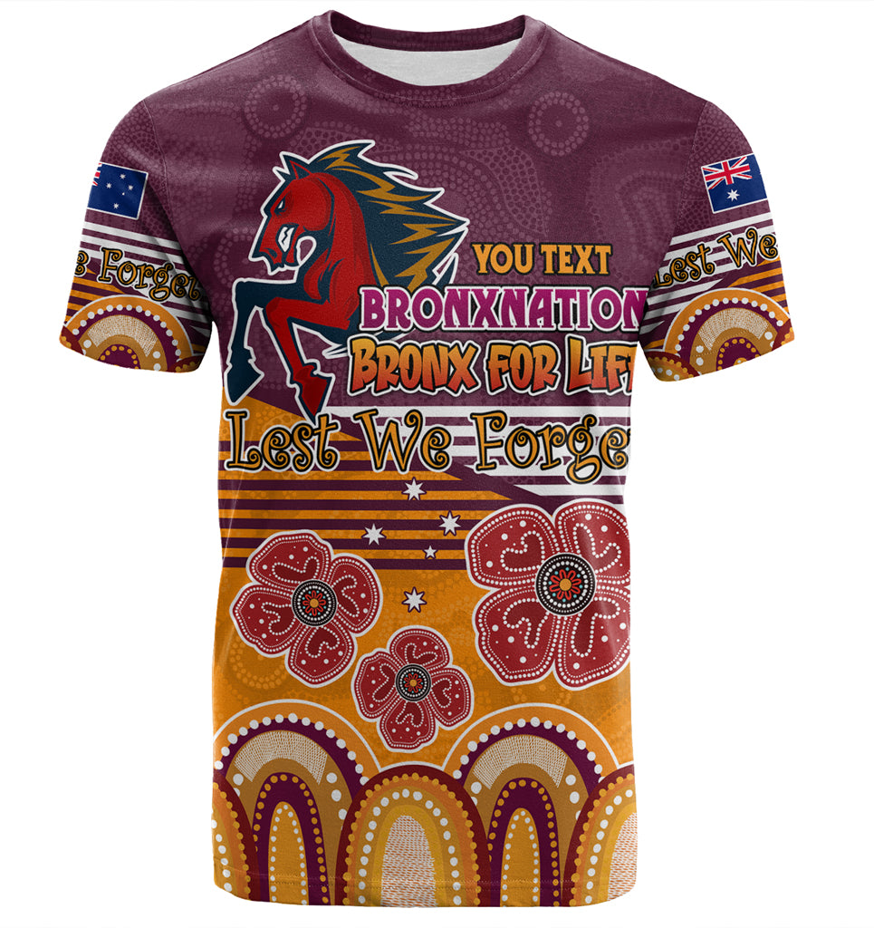 Australia Brisbane City Anzac Custom T-shirt - Anzac Day Bronxnation for Life T-shirt - Vibe Hoodie Shop