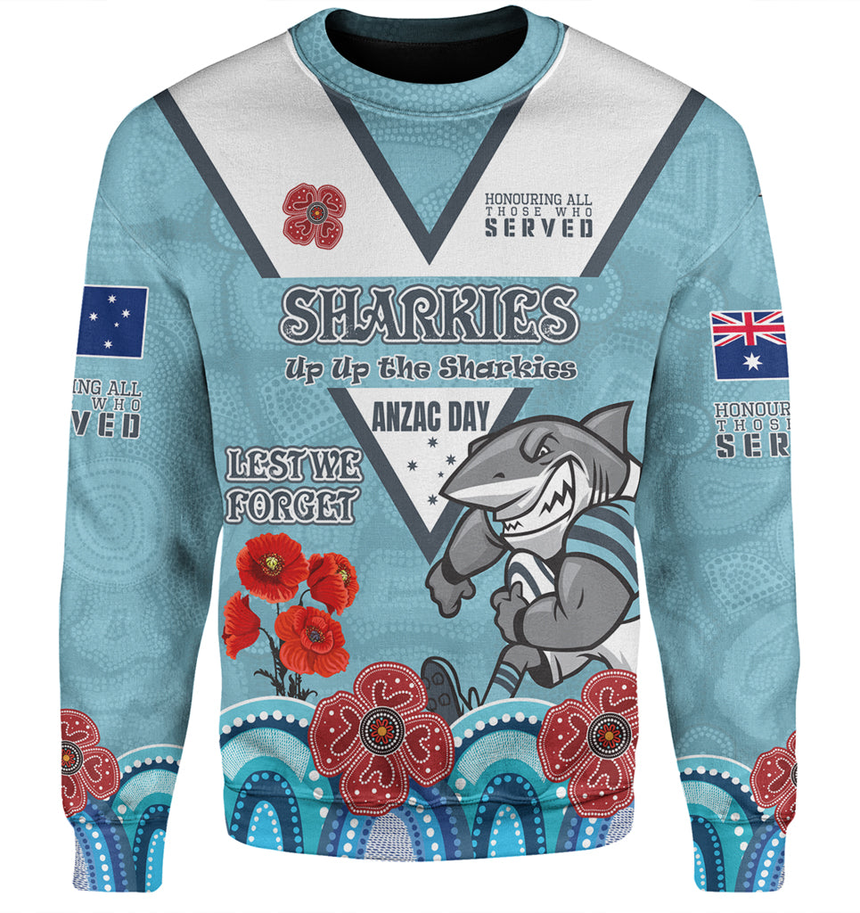 Australia Sutherland and Cronulla Anzac Custom Sweatshirt - Up Up The Heroes Sweatshirt - Vibe Hoodie Shop