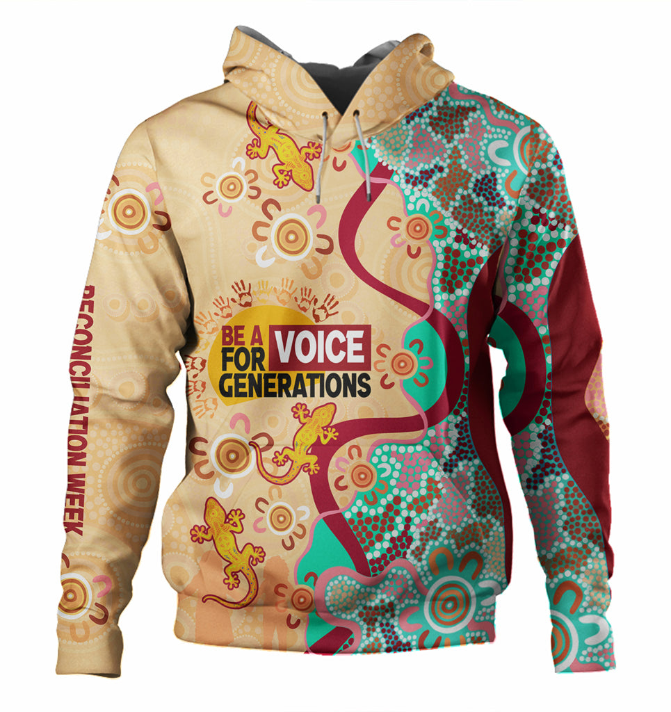 Australia National Reconciliation Week Custom Hoodie - Be A Voice For Generations Hoodie - Vibe Hoodie Shop