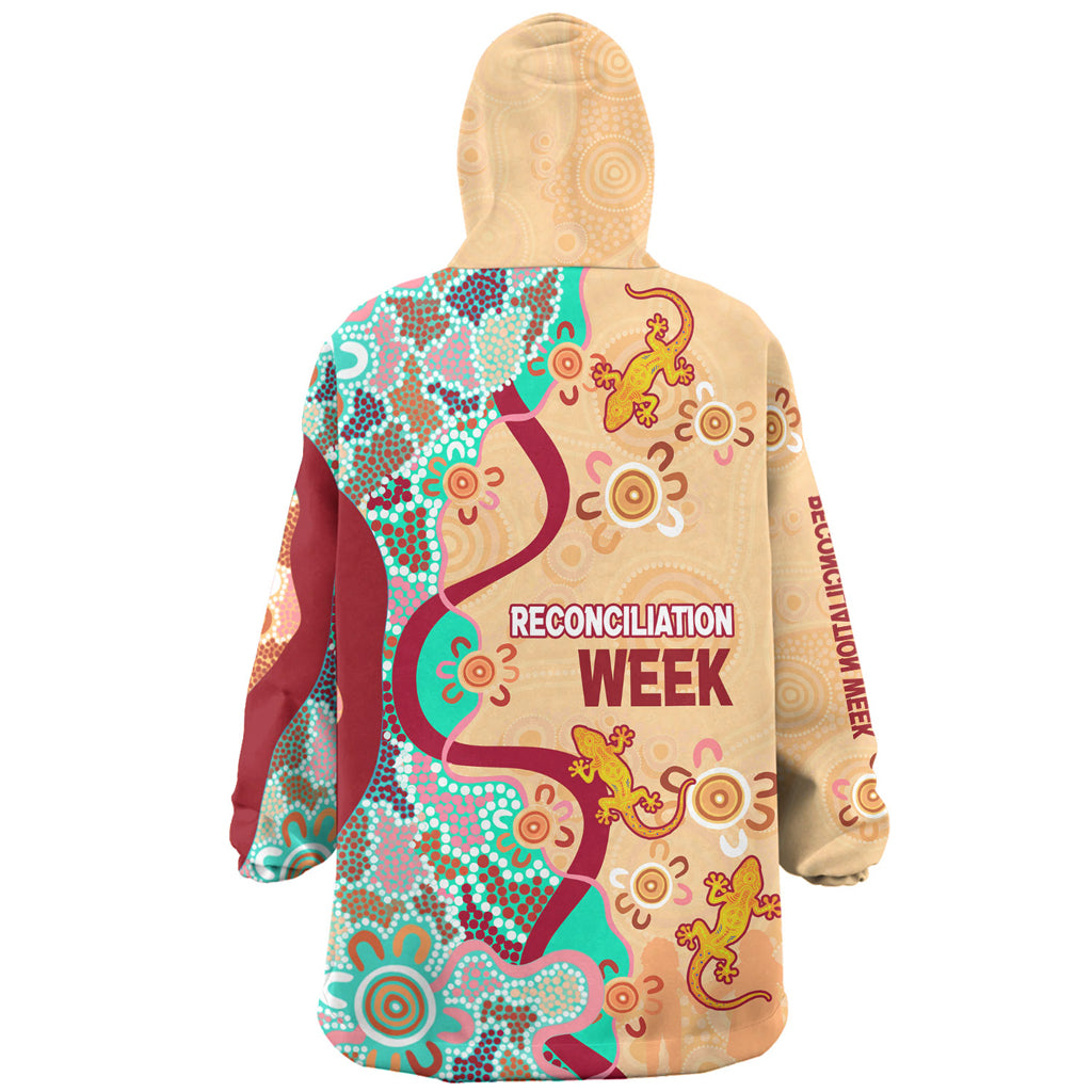 Australia National Reconciliation Week Custom Wearable Blanket Hoodie - Be A Voice For Generations Wearable Blanket Hoodie - Vibe Hoodie Shop