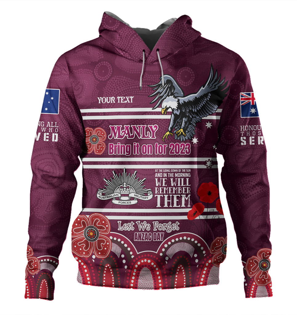 Australia Sydney's Northern Beaches Anzac Custom Hoodie - Manly Bring it on 2023 Hoodie - Vibe Hoodie Shop