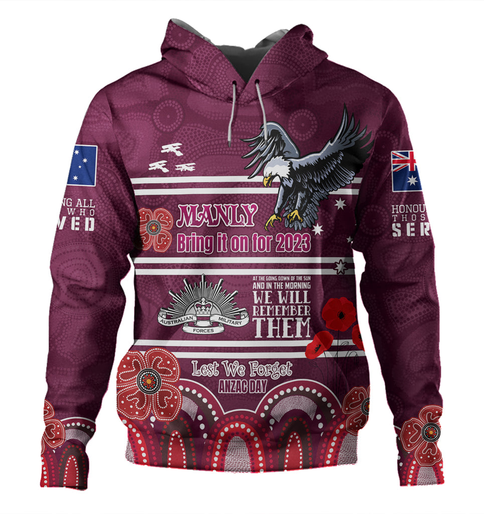 Australia Sydney's Northern Beaches Anzac Custom Hoodie - Manly Bring it on 2023 Hoodie - Vibe Hoodie Shop