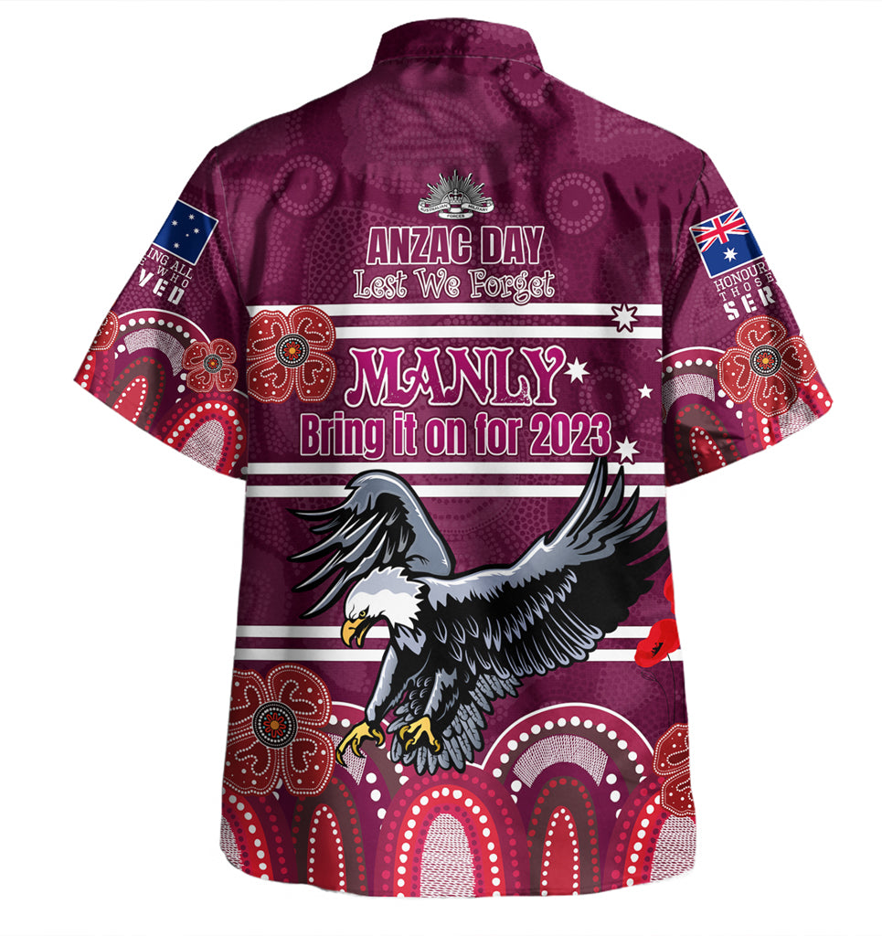 Australia Sydney's Northern Beaches Anzac Custom Hawaiian Shirt - Manly Bring it on 2023 Shirt - Vibe Hoodie Shop