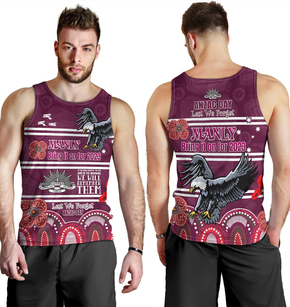 Australia Sydney's Northern Beaches Anzac Custom Men Tank Top - Manly Bring it on 2023 Tank Top - Vibe Hoodie Shop