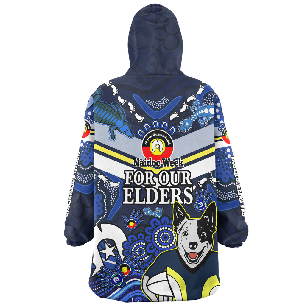 Australia North Queensland Naidoc Week Custom Wearable Blanket Hoodie - For Our Elders Home Jersey Wearable Blanket Hoodie - Vibe Hoodie Shop