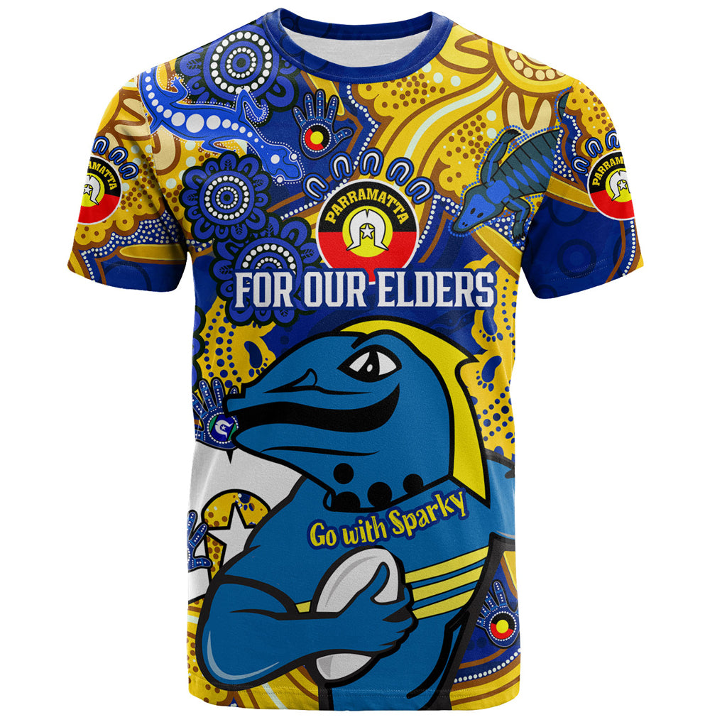 Australia Parramatta Naidoc Week Custom T-shirt - For Our Elders Go With Sparky T-shirt - Vibe Hoodie Shop