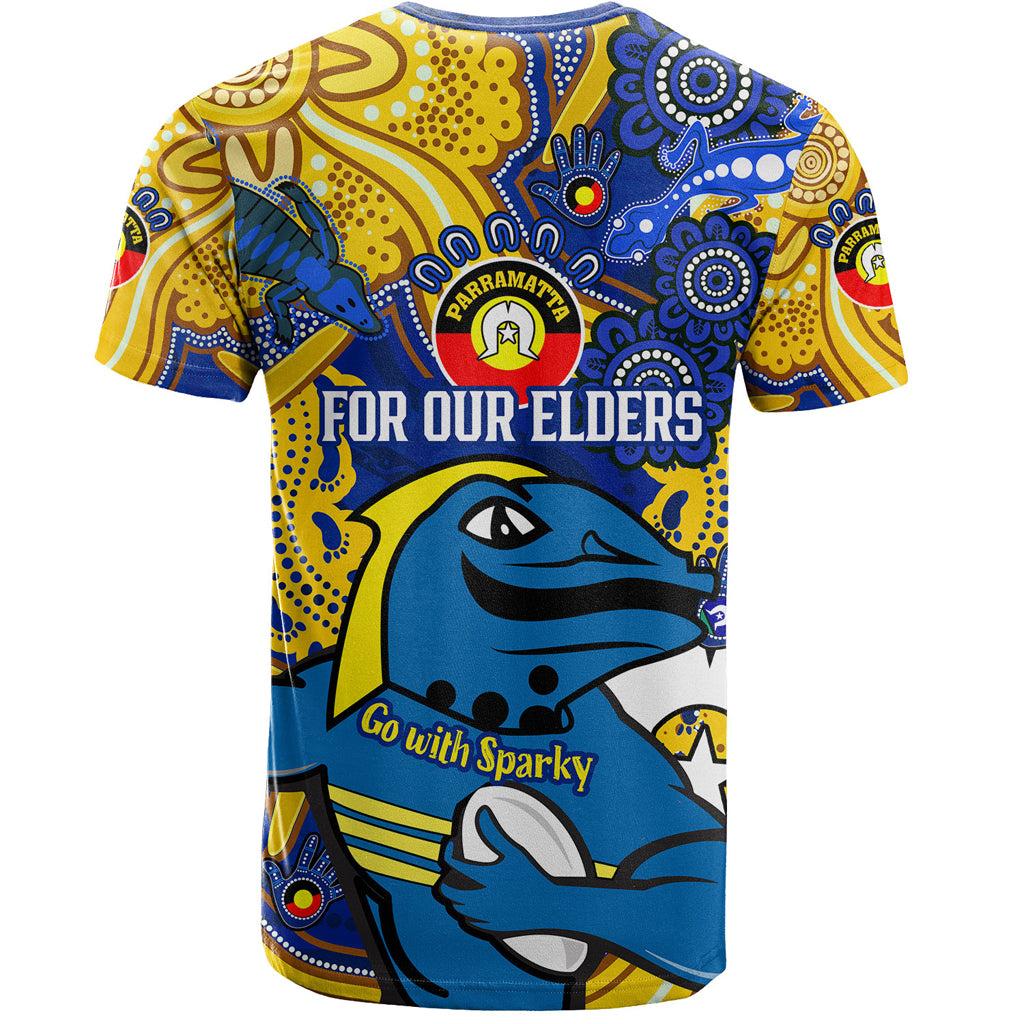 Australia Parramatta Naidoc Week Custom T-shirt - For Our Elders Go With Sparky T-shirt - Vibe Hoodie Shop