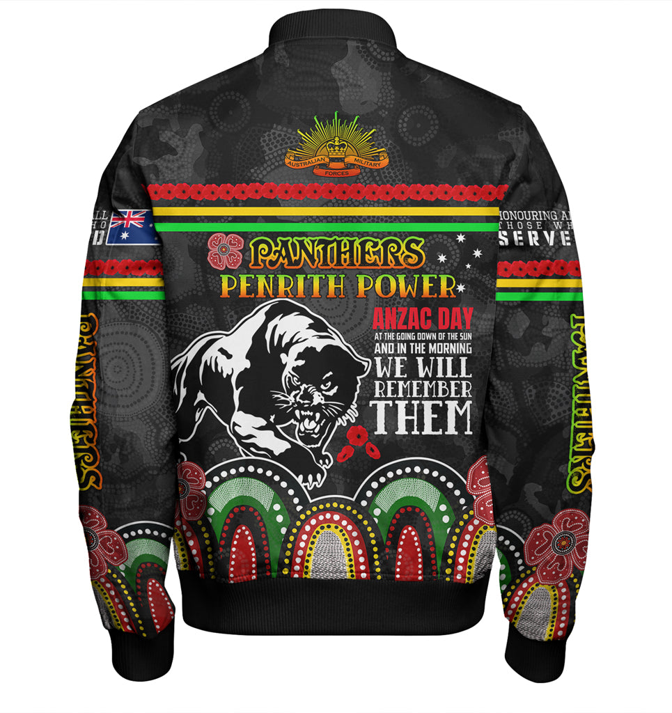 Australia Penrith City Anzac Custom Bomber Jacket - Penrith Power Bomber Jacket - Vibe Hoodie Shop