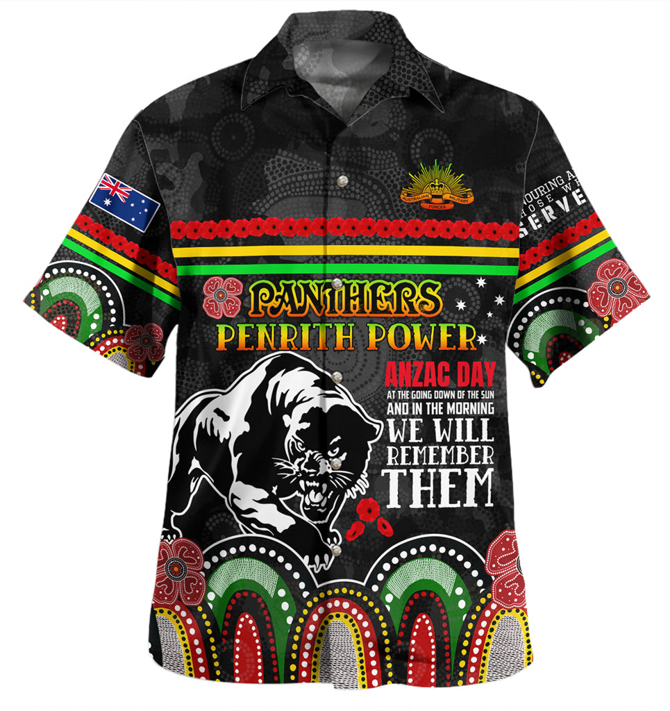 Australia Penrith City Anzac Custom Hawaiian Shirt - Penrith Power Shirt - Vibe Hoodie Shop