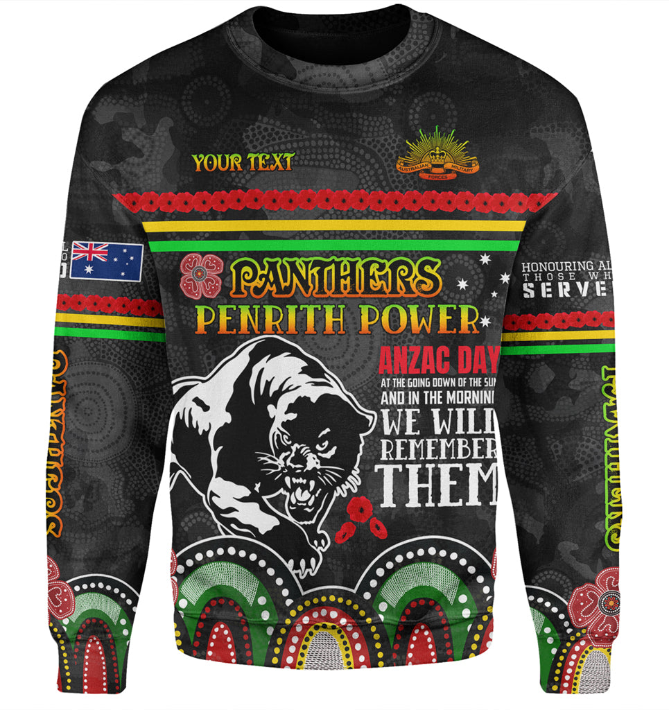 Australia Penrith City Anzac Custom Sweatshirt - Penrith Power Sweatshirt - Vibe Hoodie Shop