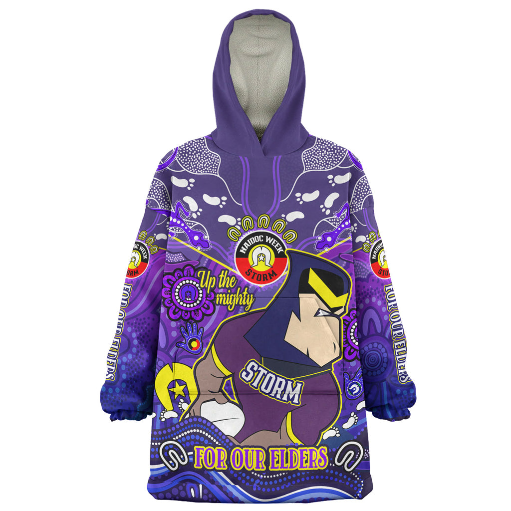 Australia Melbourne Naidoc Week Custom Wearable Blanket Hoodie - For Our Elders Home Jersey Wearable Blanket Hoodie - Vibe Hoodie Shop