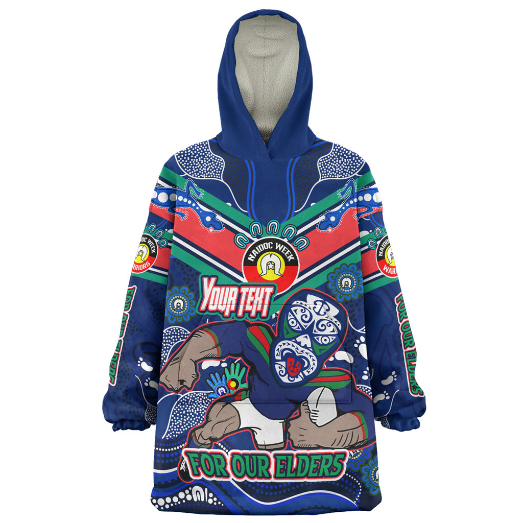 Australia New Zealand Naidoc Week Custom Wearable Blanket Hoodie - For Our Elders Home Jersey Wearable Blanket Hoodie - Vibe Hoodie Shop