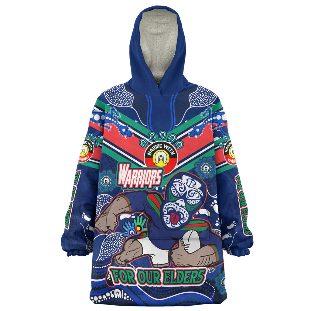 Australia New Zealand Naidoc Week Custom Wearable Blanket Hoodie - For Our Elders Home Jersey Wearable Blanket Hoodie - Vibe Hoodie Shop