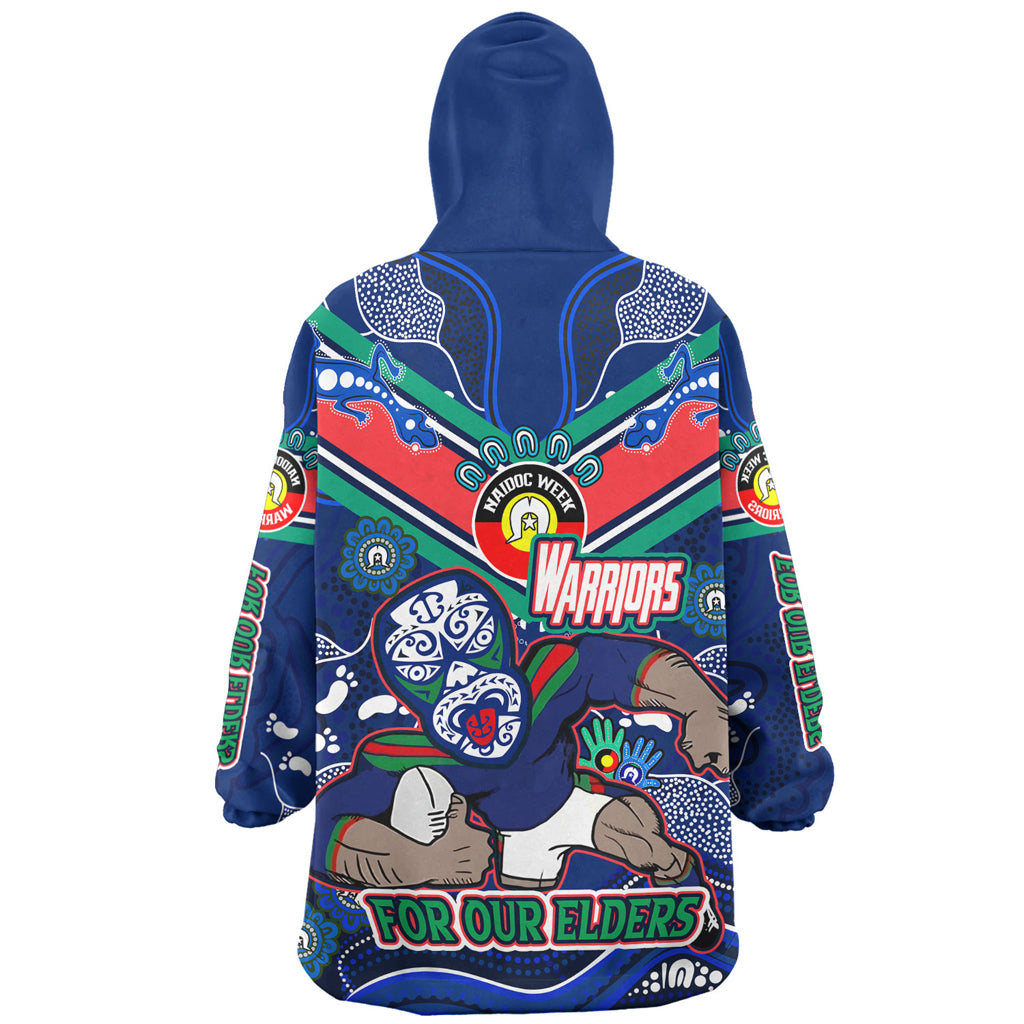 Australia New Zealand Naidoc Week Custom Wearable Blanket Hoodie - For Our Elders Home Jersey Wearable Blanket Hoodie - Vibe Hoodie Shop