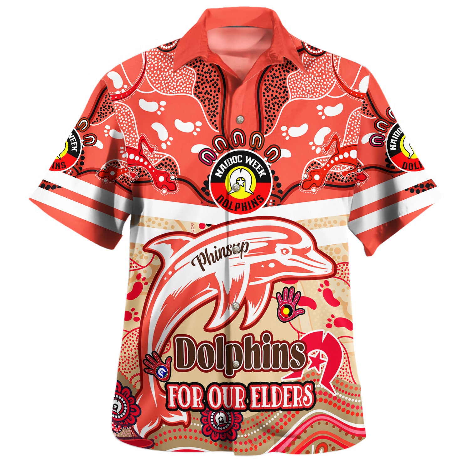 Australia Redcliffe Naidoc Week Custom Hawaiian Shirt - For Our Elders Home Jersey Shirt - Vibe Hoodie Shop