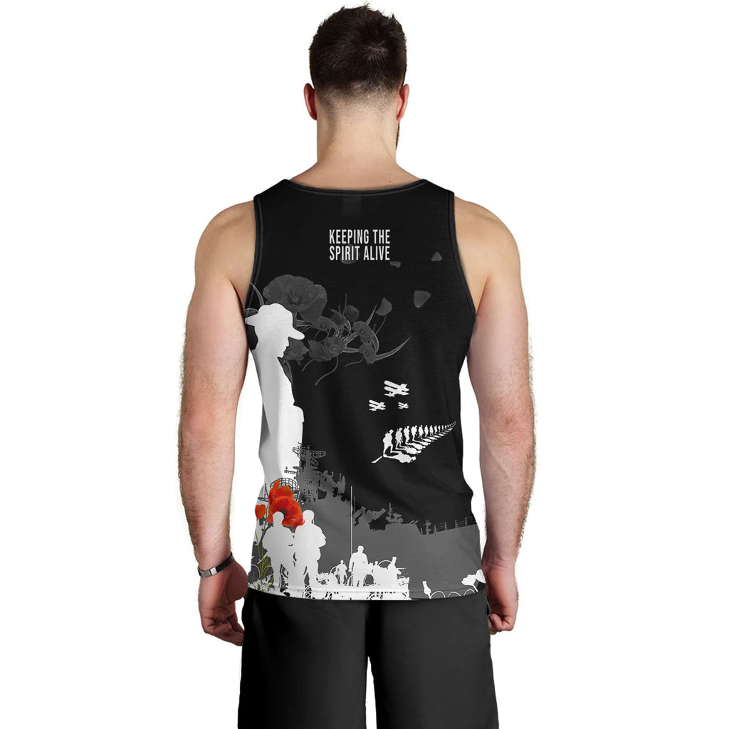 Australia Anzac Day Men Tank Top - Keeping The Spirit Alive Tank Top - Vibe Hoodie Shop