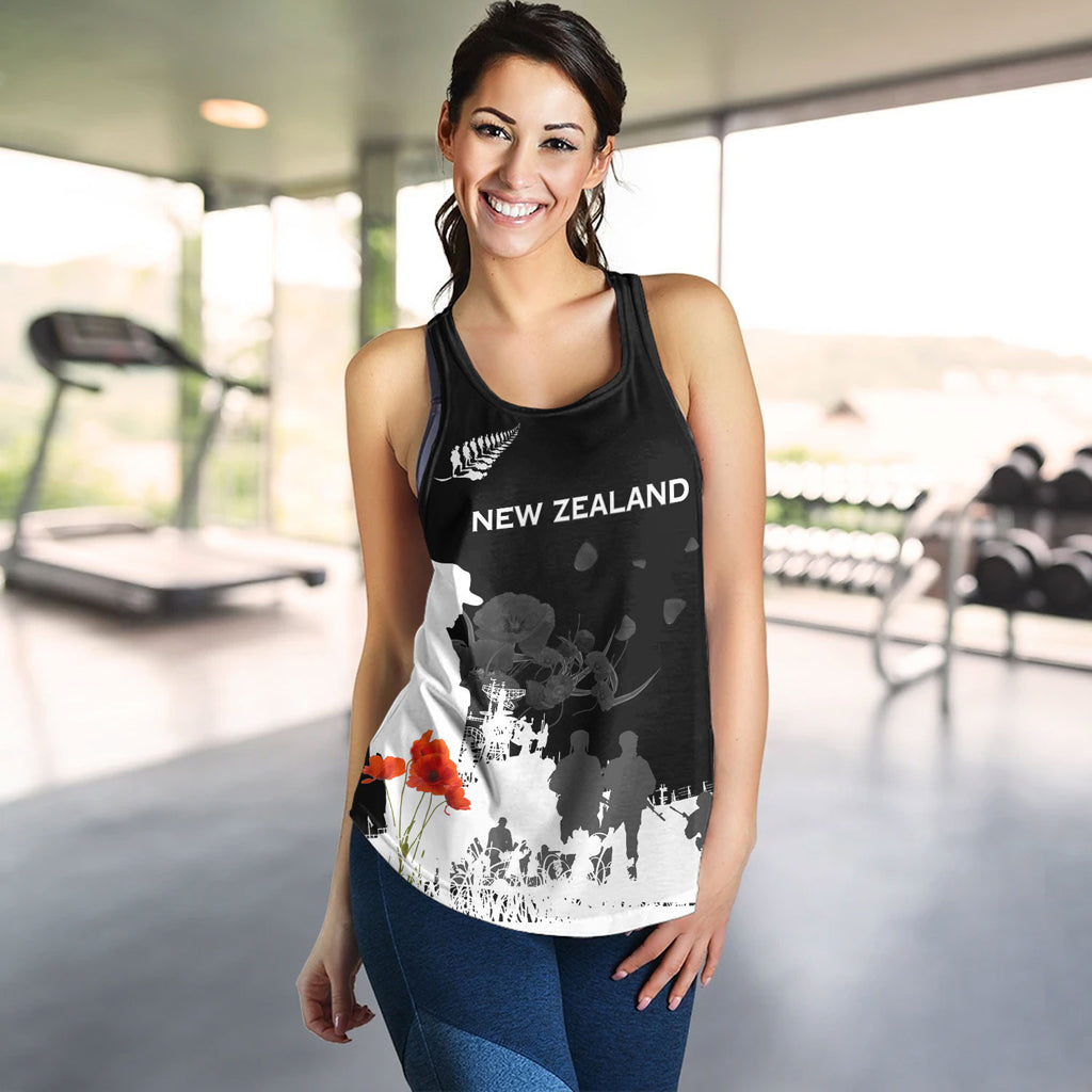 Australia Anzac Day Women Racerback Tank - Keeping The Spirit Alive Tank - Vibe Hoodie Shop