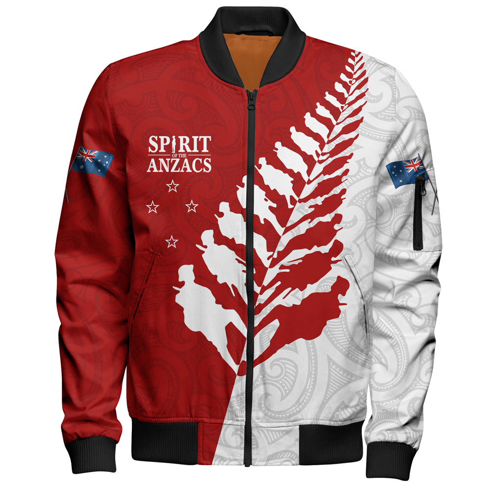 Australia Anzac Day Custom Bomber Jacket - Spirit Of The Anzacs Bomber Jacket - Vibe Hoodie Shop