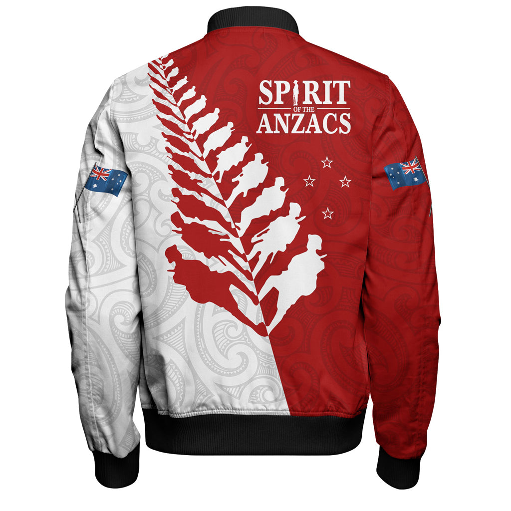 Australia Anzac Day Custom Bomber Jacket - Spirit Of The Anzacs Bomber Jacket - Vibe Hoodie Shop