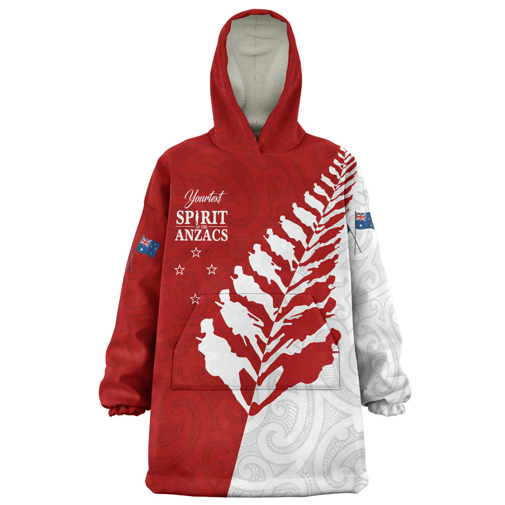 Australia Anzac Day Custom Wearable Blanket Hoodie - Spirit Of The Anzacs Wearable Blanket Hoodie - Vibe Hoodie Shop