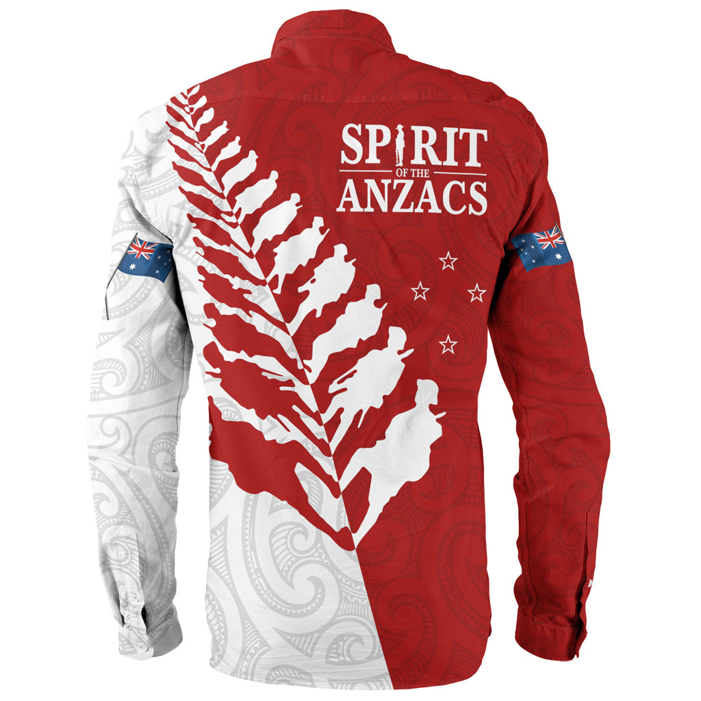 Australia Anzac Day Custom Long Sleeve Shirt - Spirit Of The Anzacs Shirt - Vibe Hoodie Shop