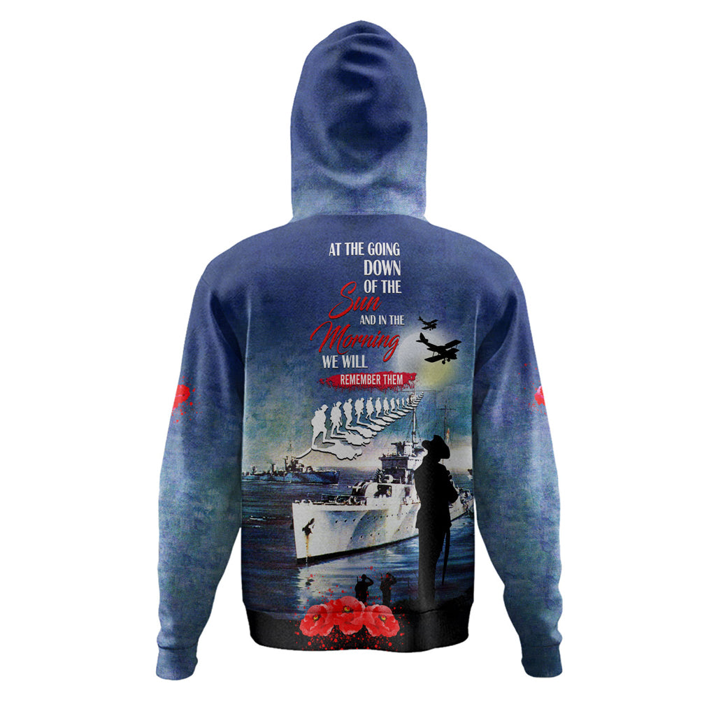 Australia Anzac Day Hoodie - At The Going Down Of The Sun Hoodie - Vibe Hoodie Shop