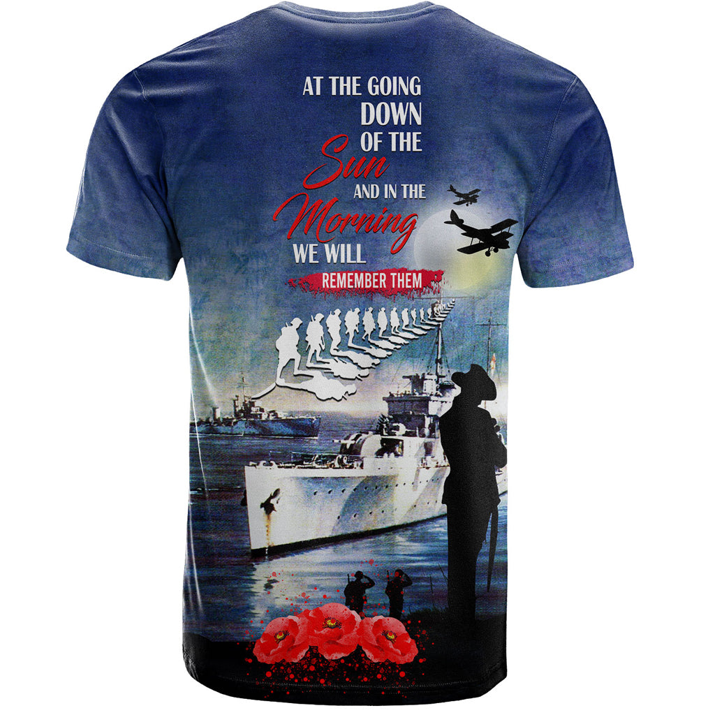 Australia Anzac Day T-shirt - At The Going Down Of The Sun T-shirt - Vibe Hoodie Shop