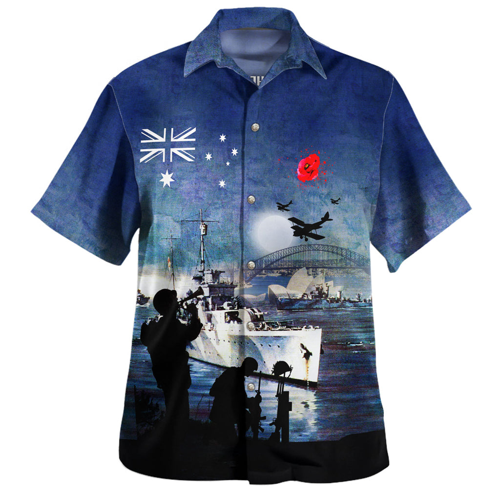 Australia Anzac Day Hawaiian Shirt - At The Going Down Of The Sun Shirt - Vibe Hoodie Shop