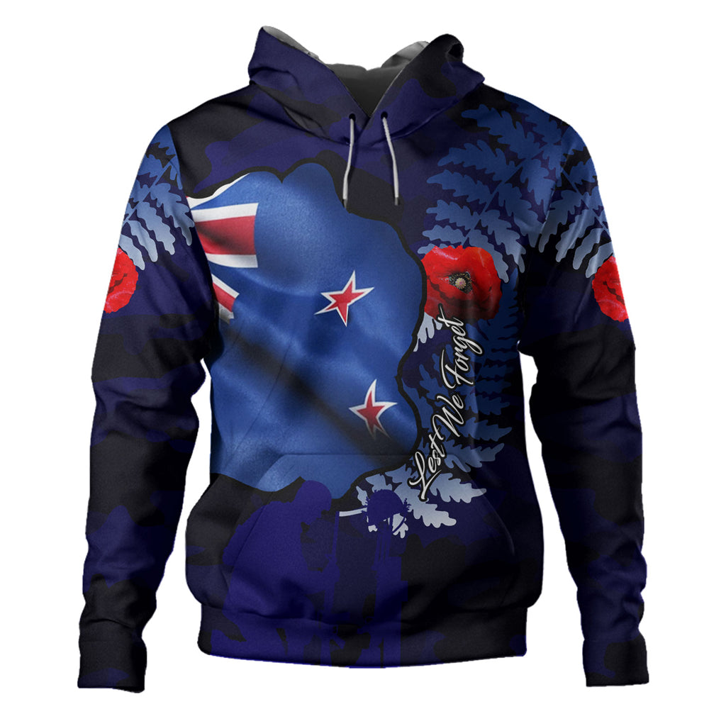 Australia Anzac Day Custom Hoodie - Lest We Forget Poppy Flag Hoodie - Vibe Hoodie Shop