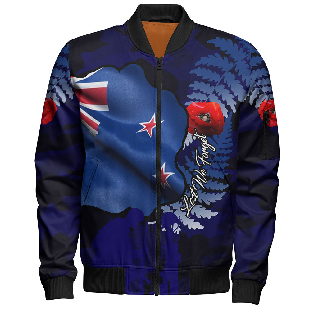 Australia Anzac Day Custom Bomber Jacket - Lest We Forget Poppy Flag Bomber Jacket - Vibe Hoodie Shop