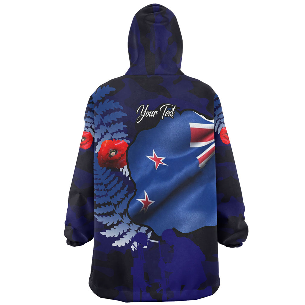 Australia Anzac Day Custom Wearable Blanket Hoodie - Lest We Forget Poppy Flag Wearable Blanket Hoodie - Vibe Hoodie Shop