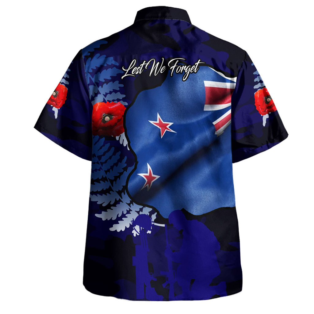 Australia Anzac Day Custom Hawaiian Shirt - Lest We Forget Poppy Flag Shirt - Vibe Hoodie Shop