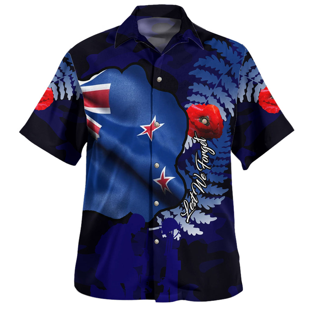 Australia Anzac Day Custom Hawaiian Shirt - Lest We Forget Poppy Flag Shirt - Vibe Hoodie Shop