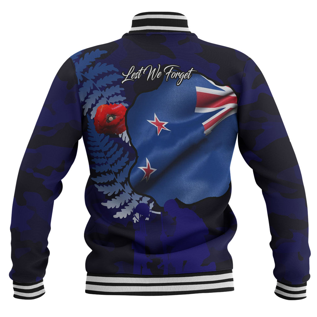 Australia Anzac Day Custom Baseball Jacket - Lest We Forget Poppy Flag Jacket - Vibe Hoodie Shop