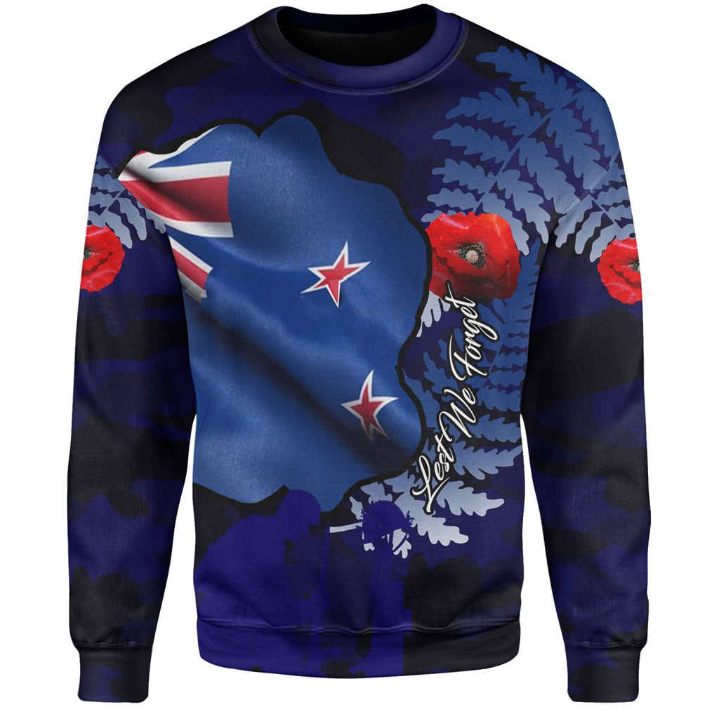 Australia Anzac Day Custom Sweatshirt - Lest We Forget Poppy Flag Sweatshirt - Vibe Hoodie Shop
