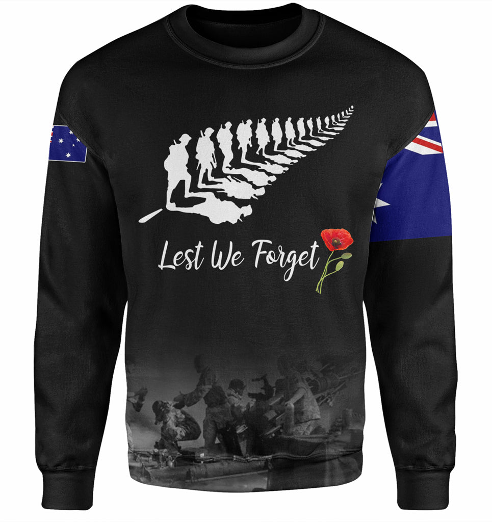 Australia Anzac Day Custom Sweatshirt - Stand For The Flag Kneel For The Fallen Sweatshirt - Vibe Hoodie Shop