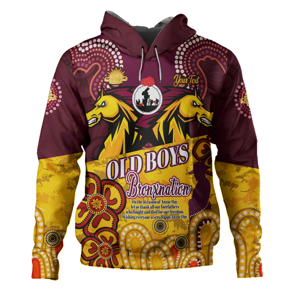 Australia Brisbane Anzac Day Custom Hoodie - Old Boys Bronxnation Hoodie - Vibe Hoodie Shop