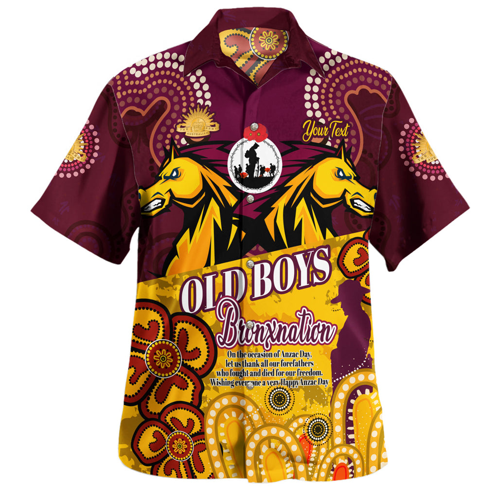 Australia Brisbane Anzac Day Custom Hawaiian Shirt - Old Boys Bronxnation Shirt - Vibe Hoodie Shop